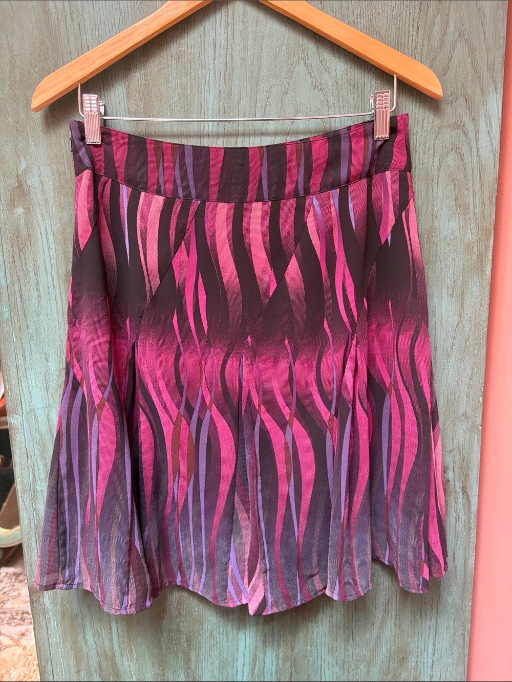 MEXX Pink & Purple A-Line Skirt | Size 10